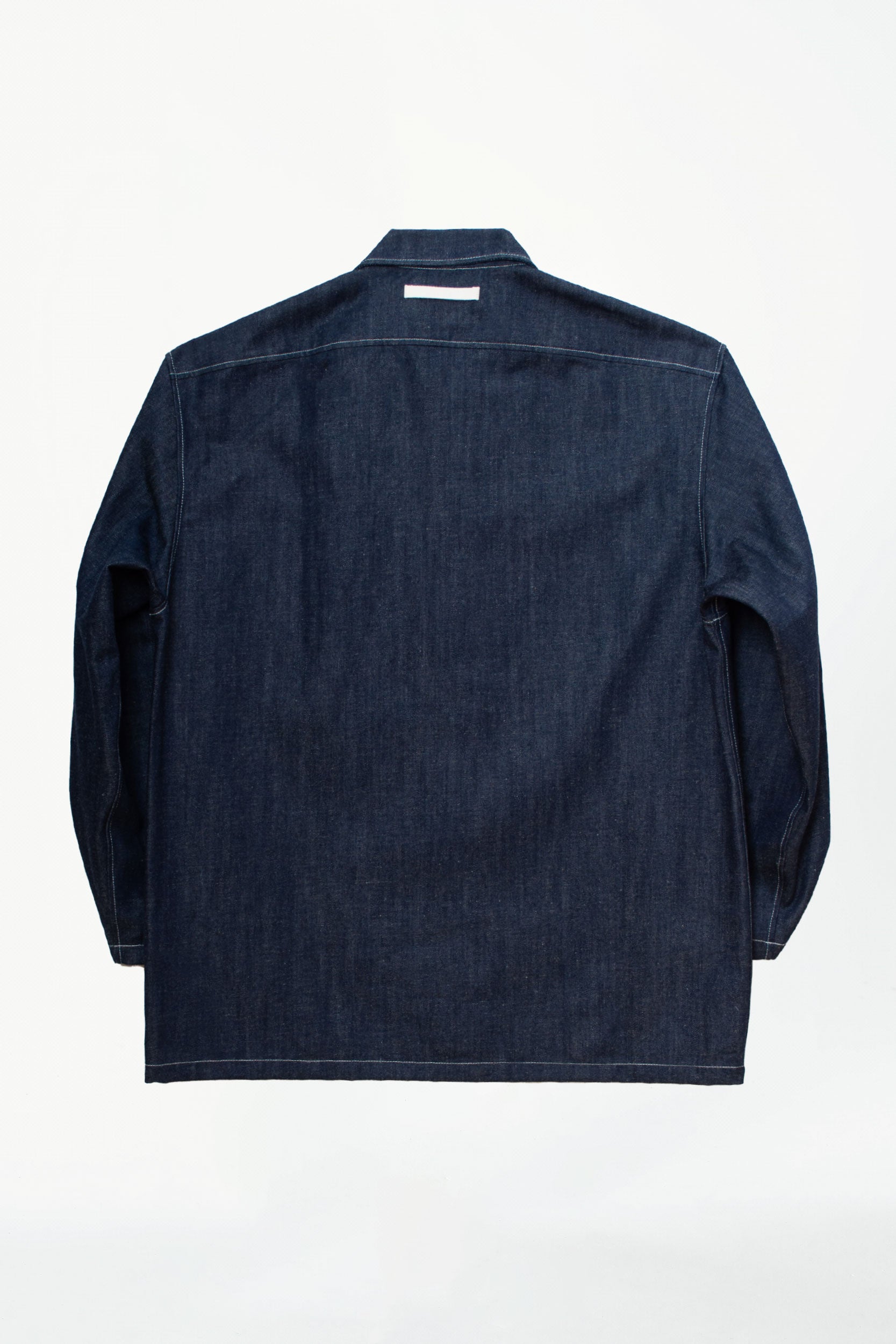 SNAP-FASTENING DENIM OVERSHIRT