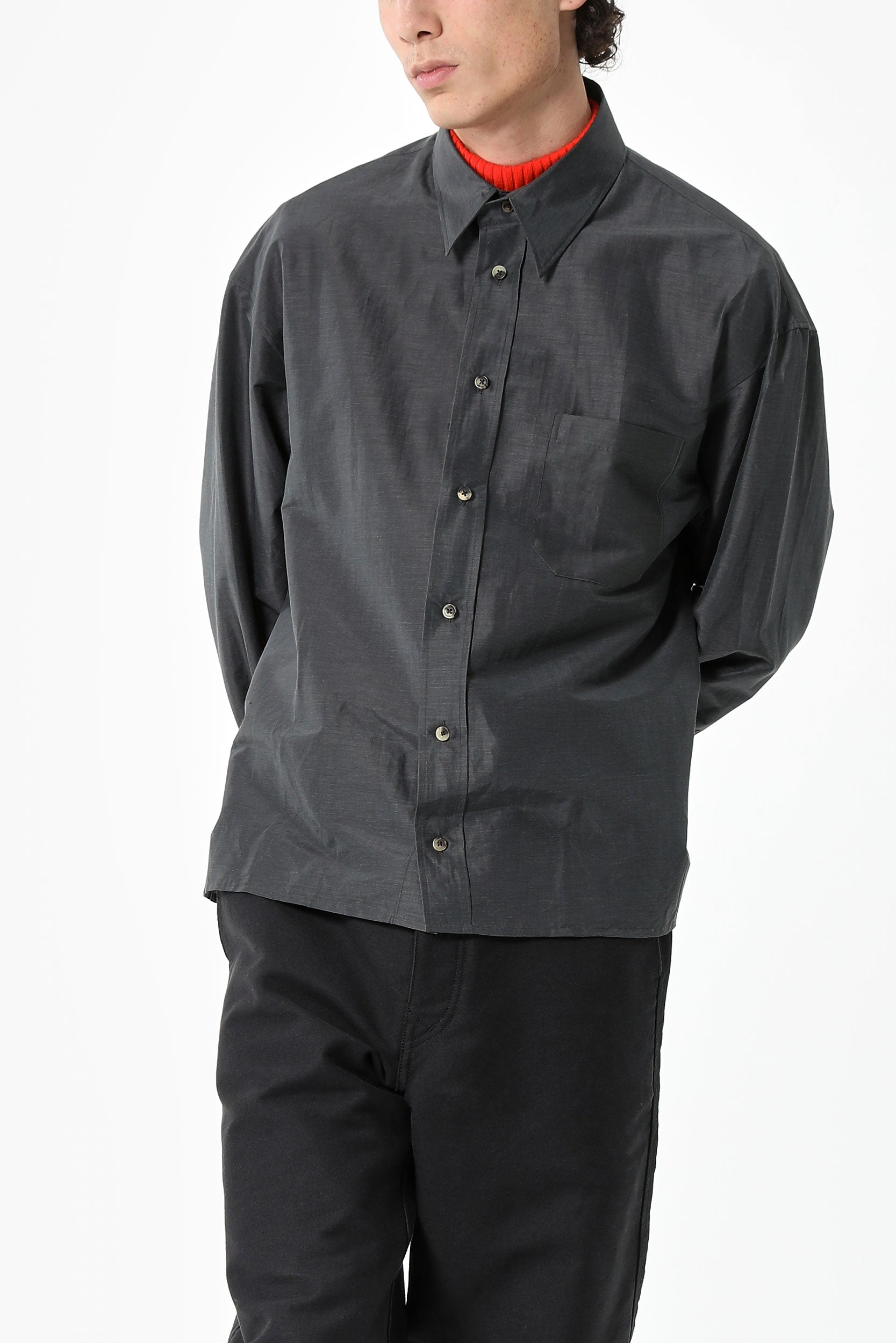 BOXY LINEN SILK SHIRT