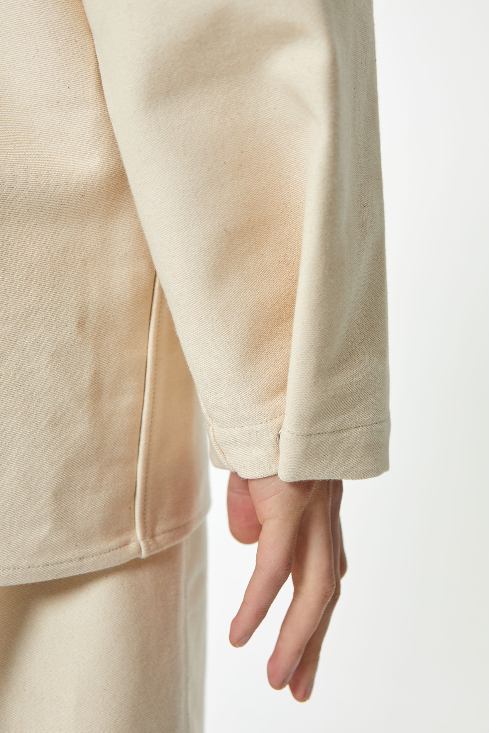 SNAP-FASTENING SCREEN-PRINTED OVERSHIRT