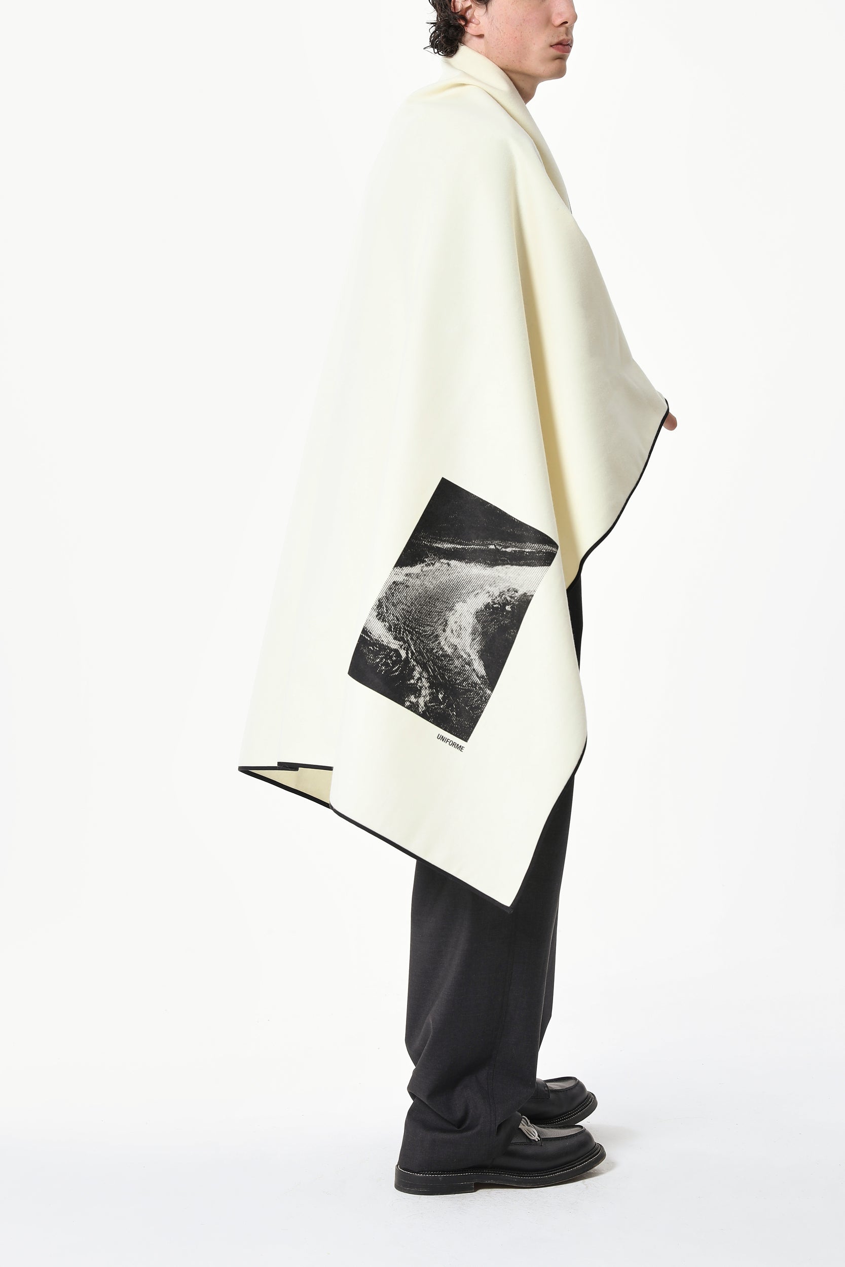 LAVA PLAID
SCREEN-PRINTED LODEN WOOL PLAID