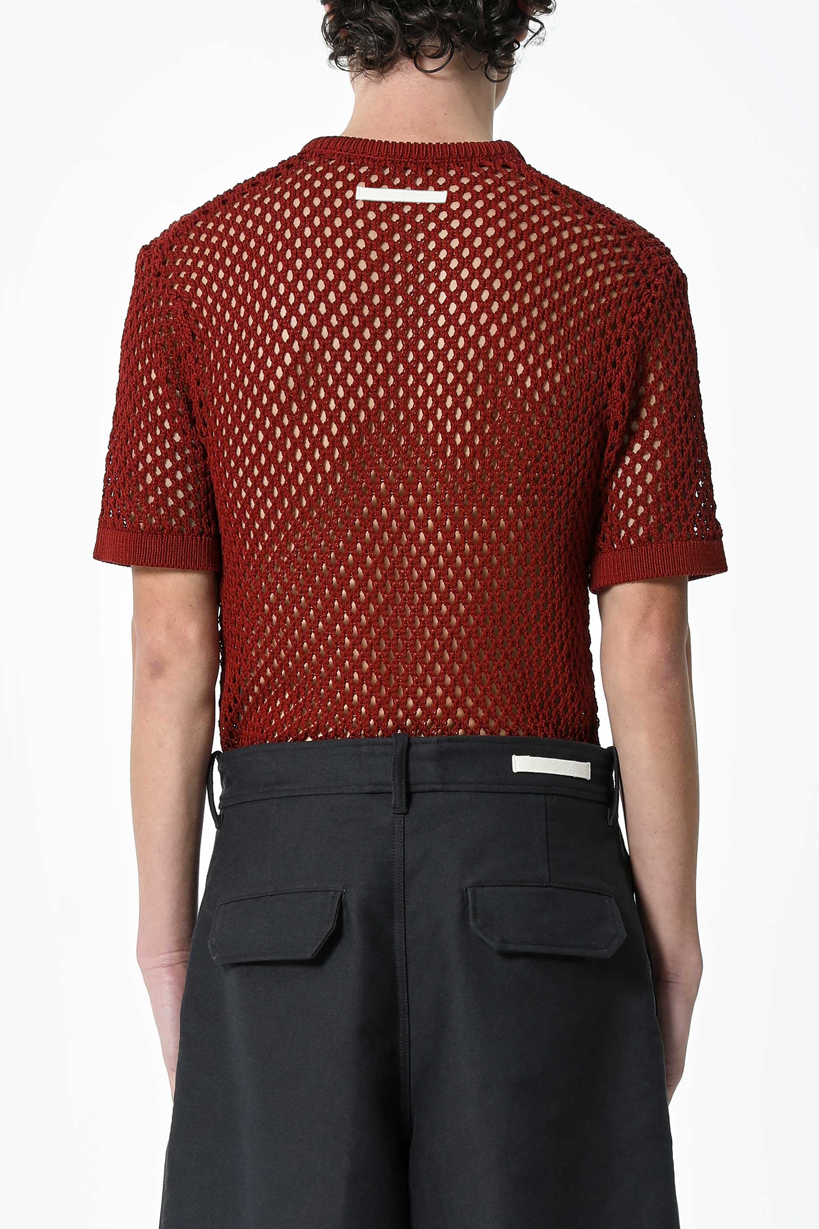 STICH-DETAIL COTTON T-SHIRT