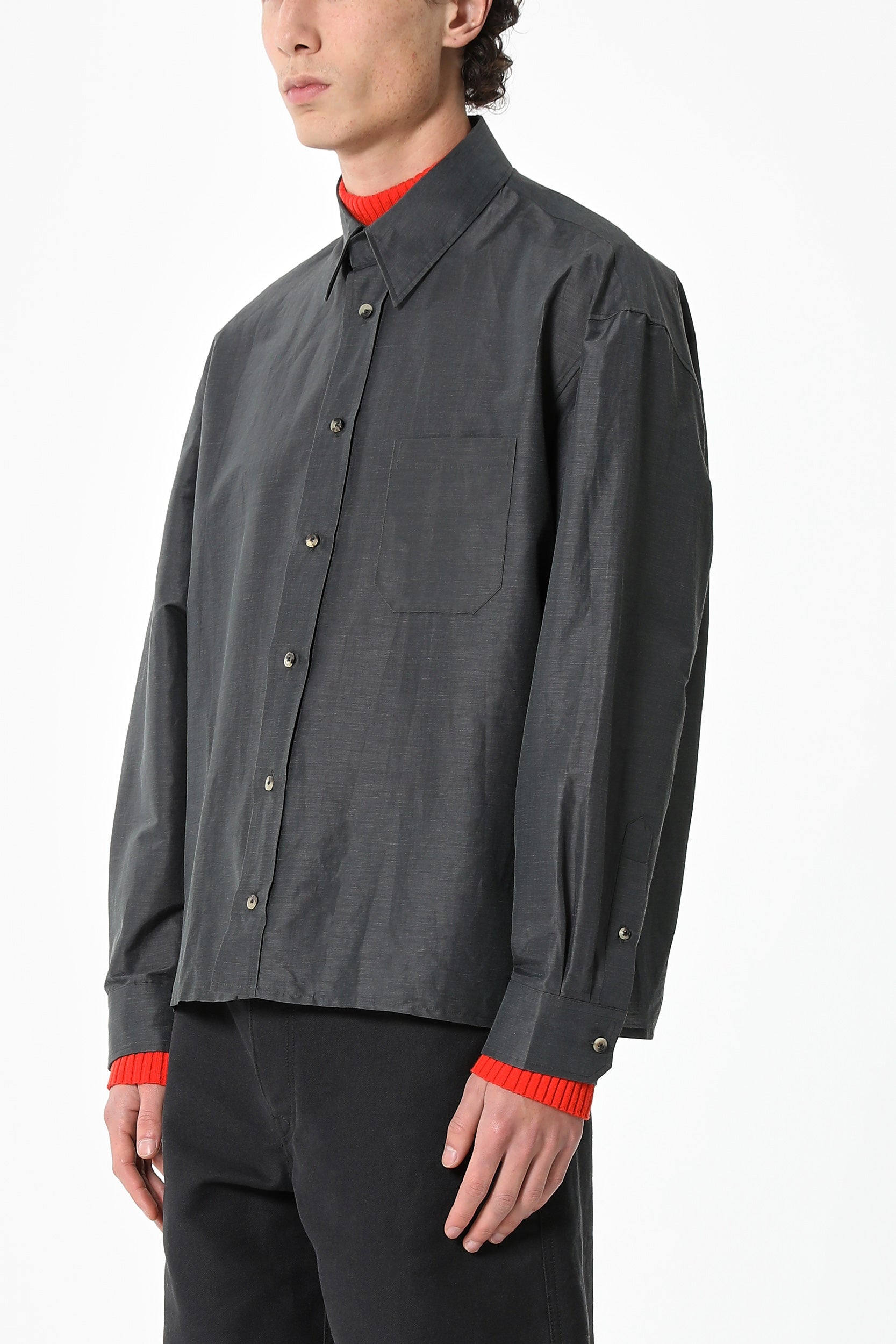 BOXY LINEN SILK SHIRT