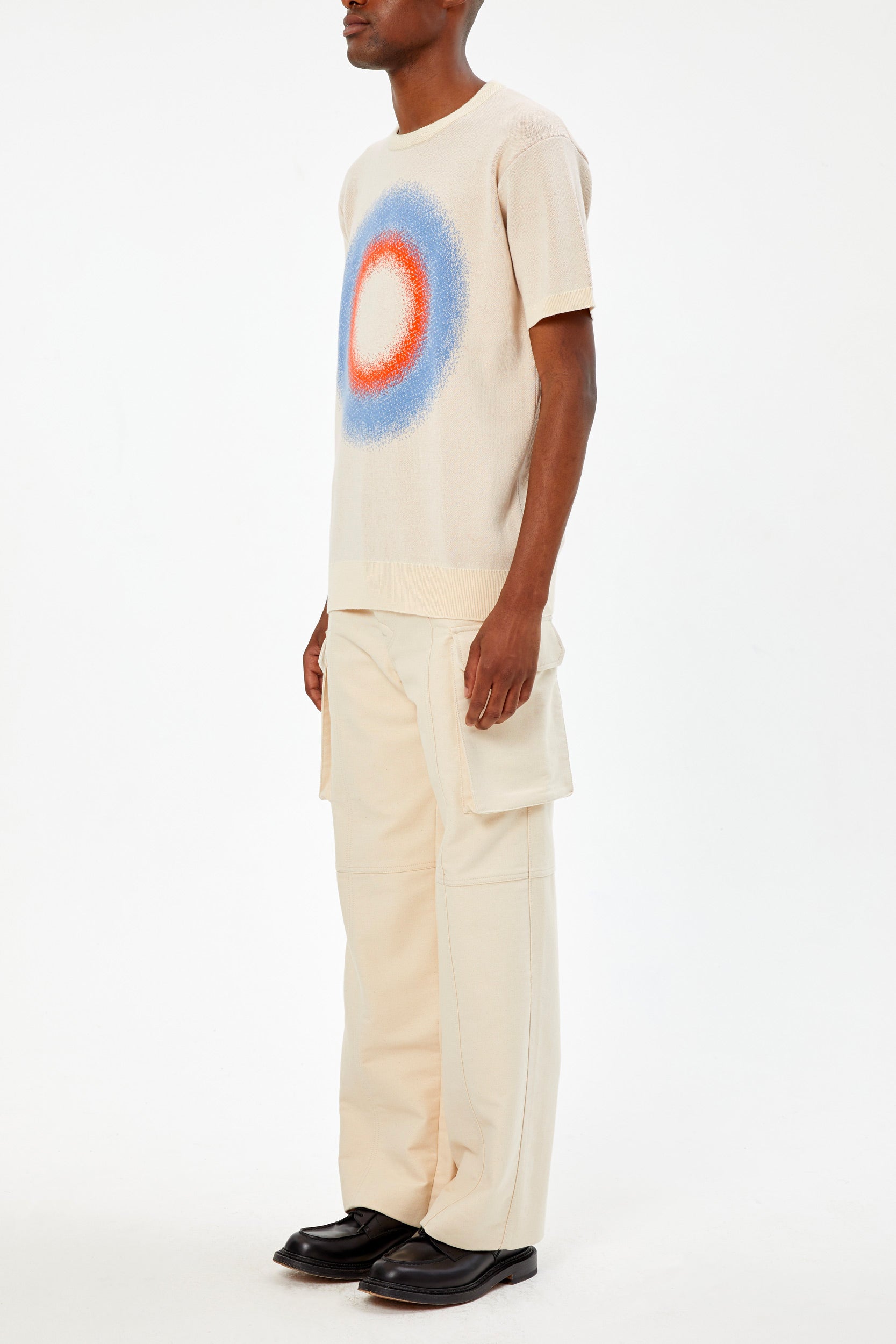 «HALO» JAQUARD KNIT T-SHIRT - UNIFORME