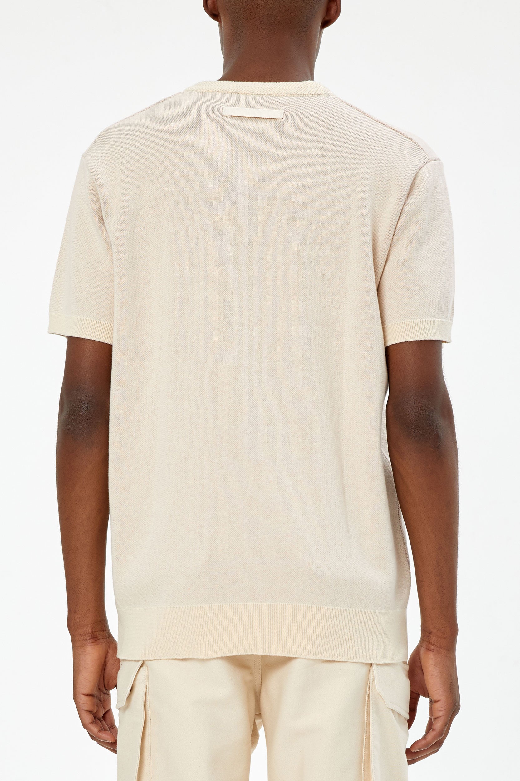 «HALO» JAQUARD KNIT T-SHIRT - UNIFORME