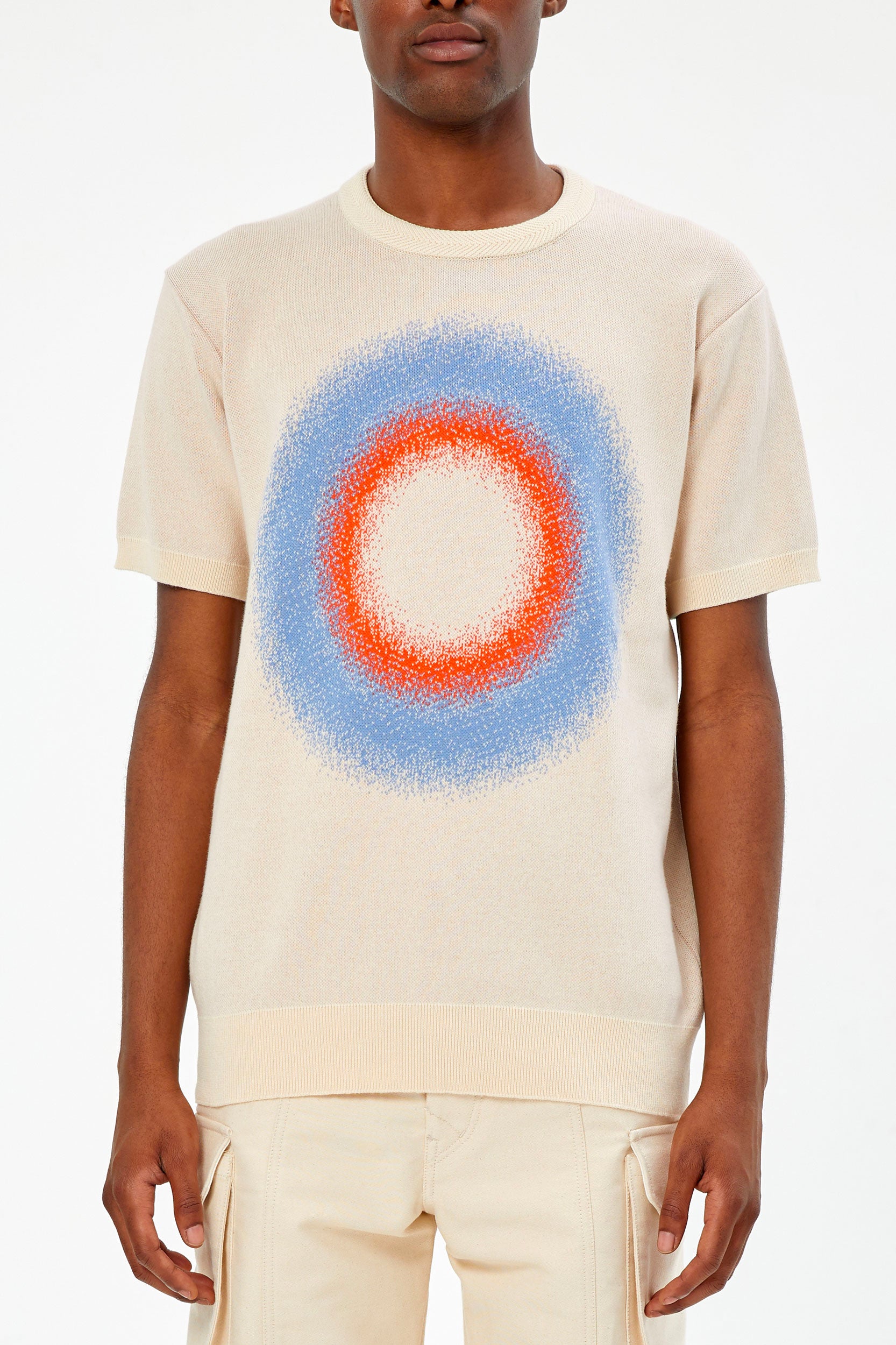 «HALO» JAQUARD KNIT T-SHIRT - UNIFORME