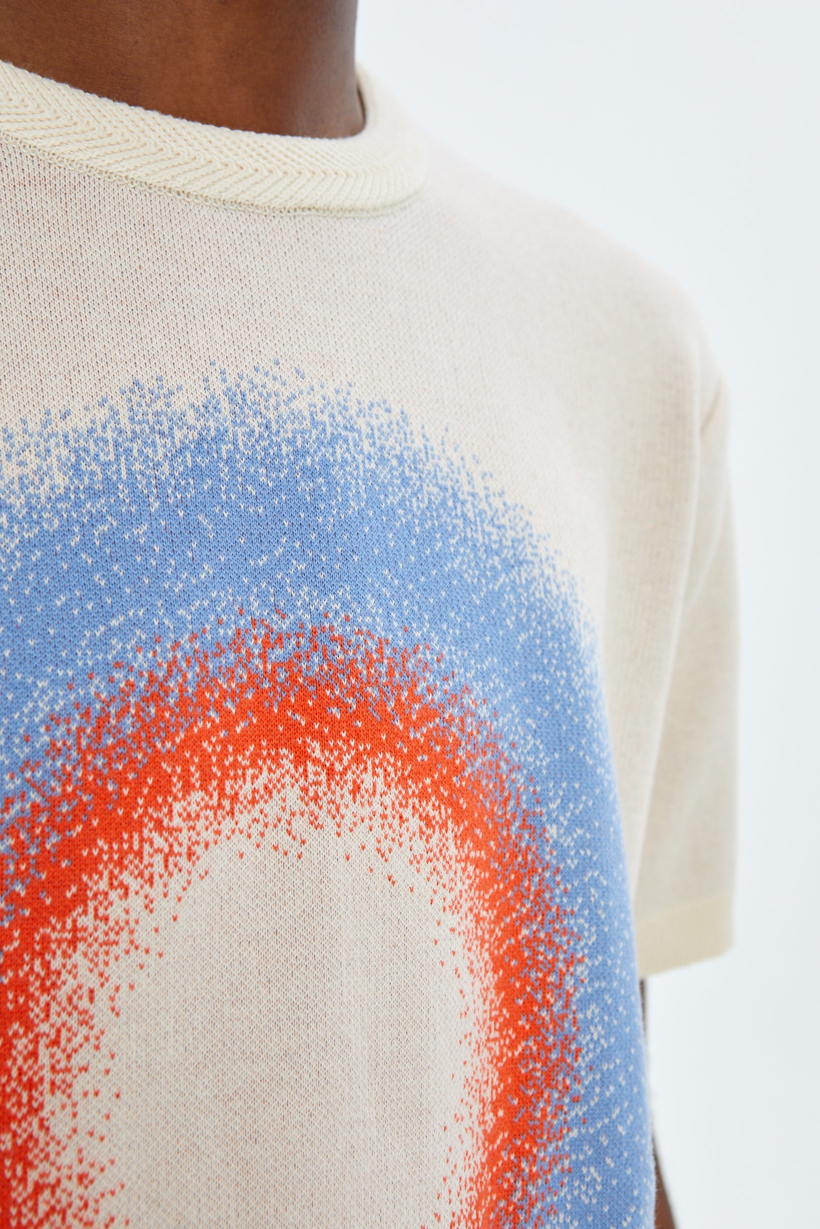 «HALO» JAQUARD KNIT T-SHIRT - UNIFORME