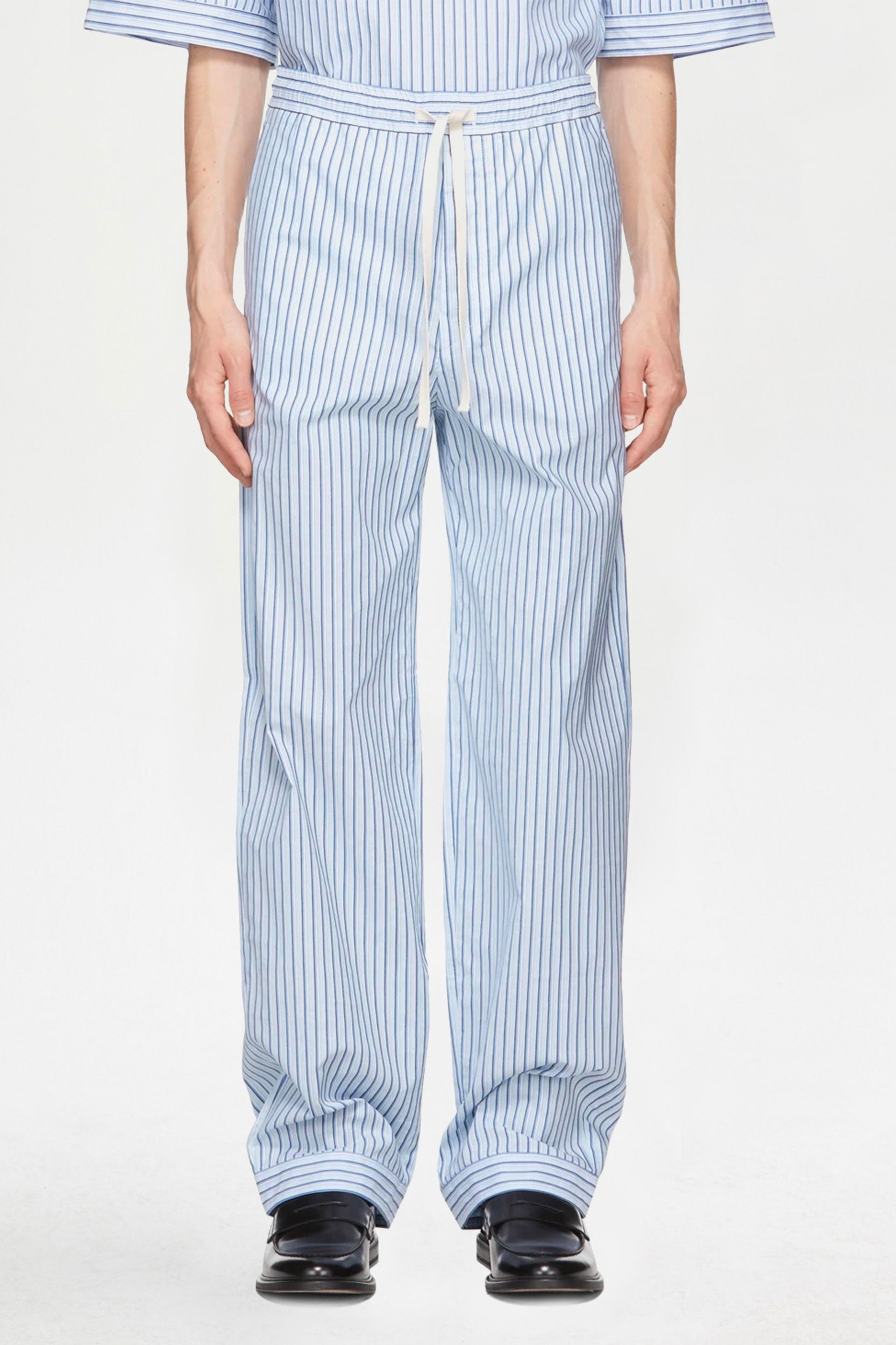 STITCH-DETAIL DRAWSTRING TROUSERS