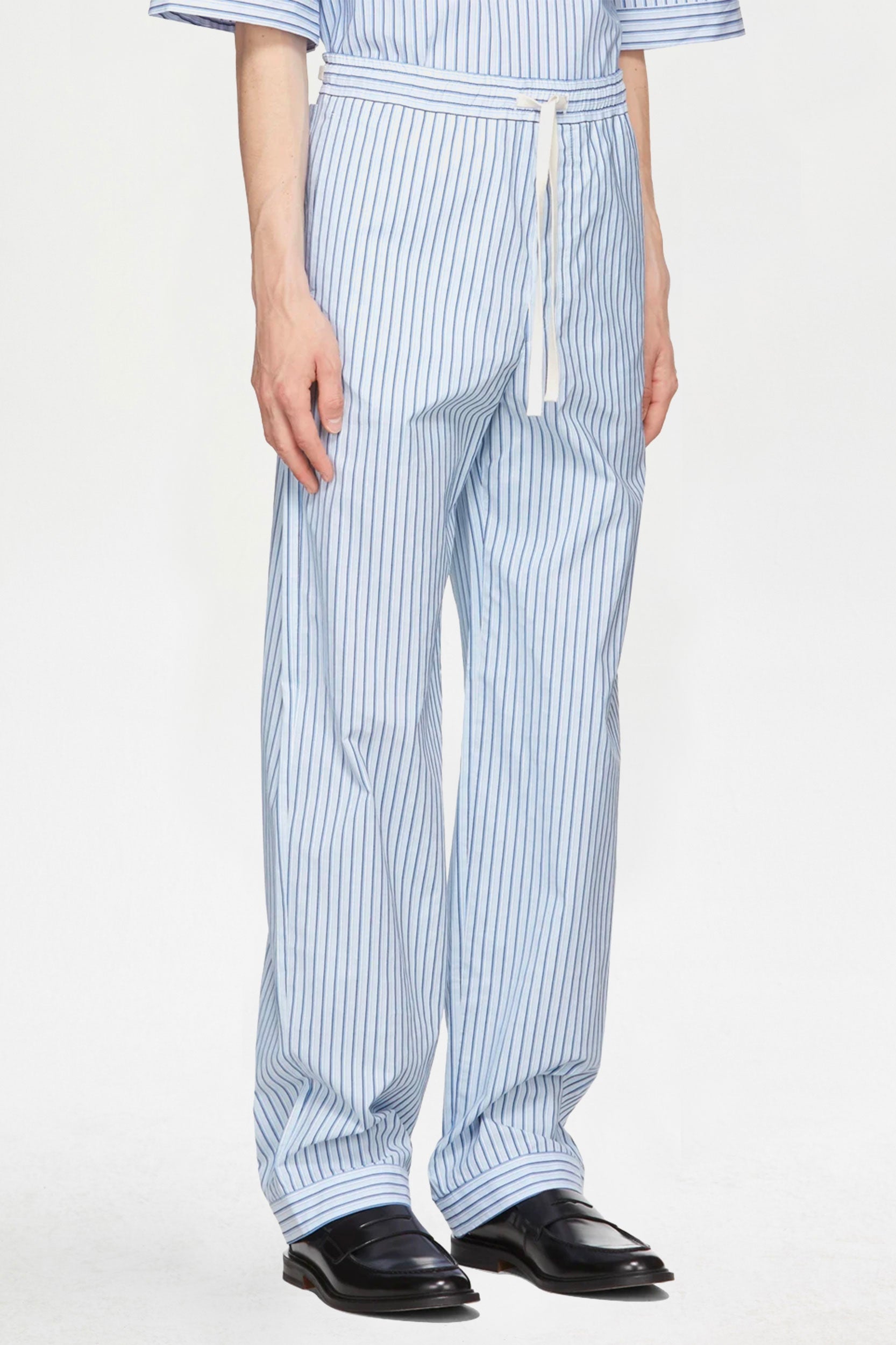 STITCH-DETAIL DRAWSTRING TROUSERS