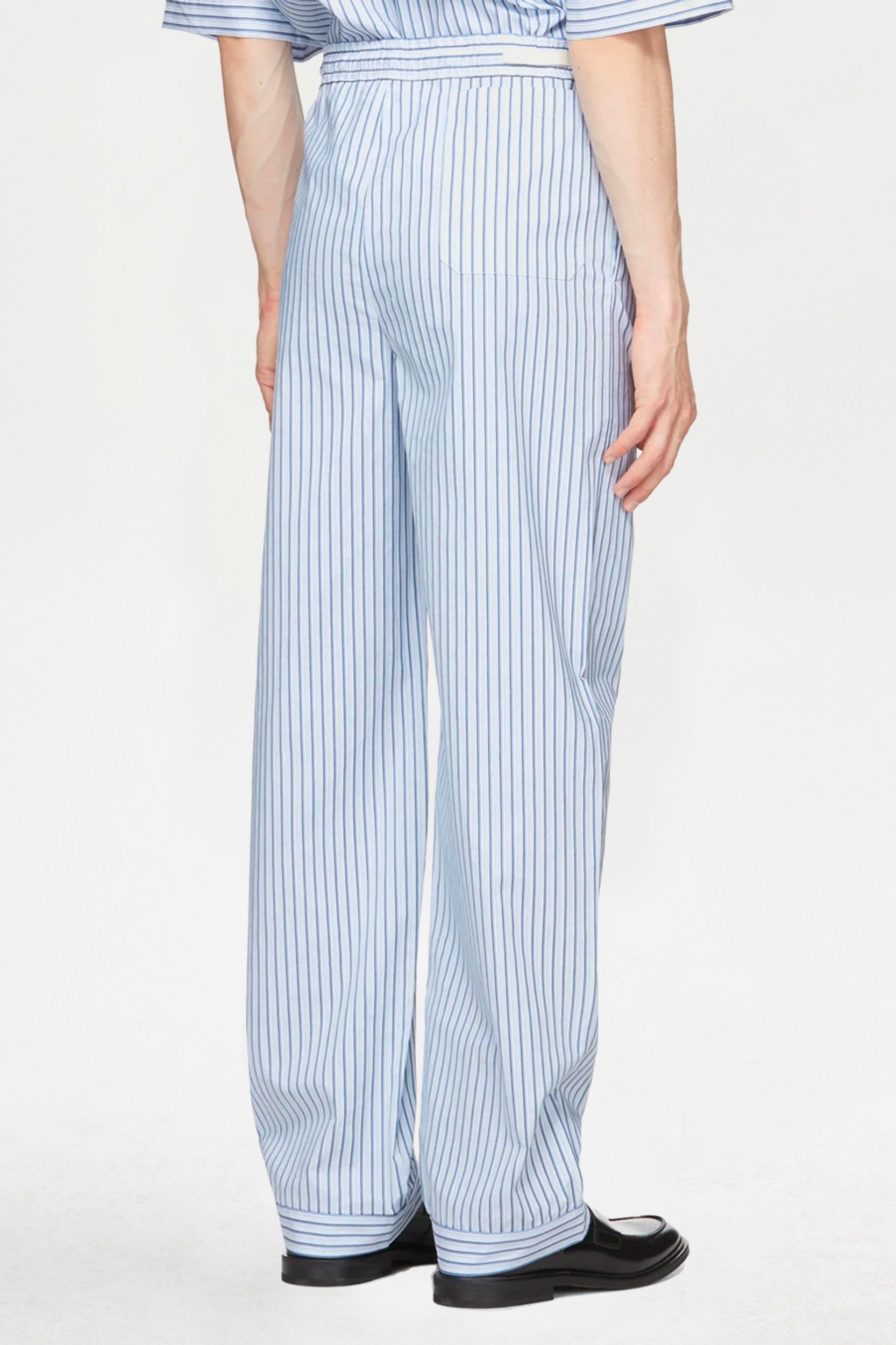 STITCH-DETAIL DRAWSTRING TROUSERS