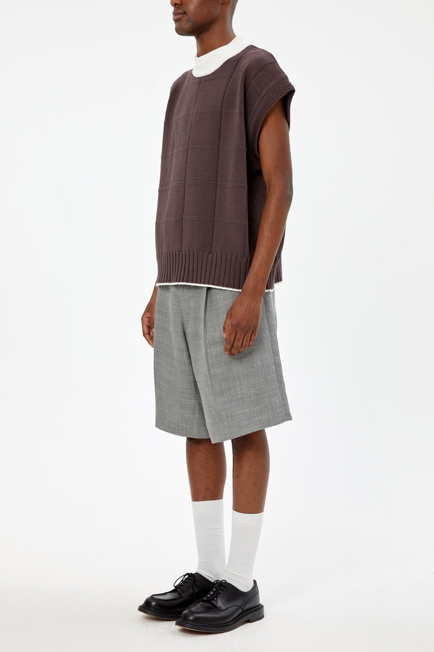 OVERSIZED STITCH DETAIL VEST- UNIFORME