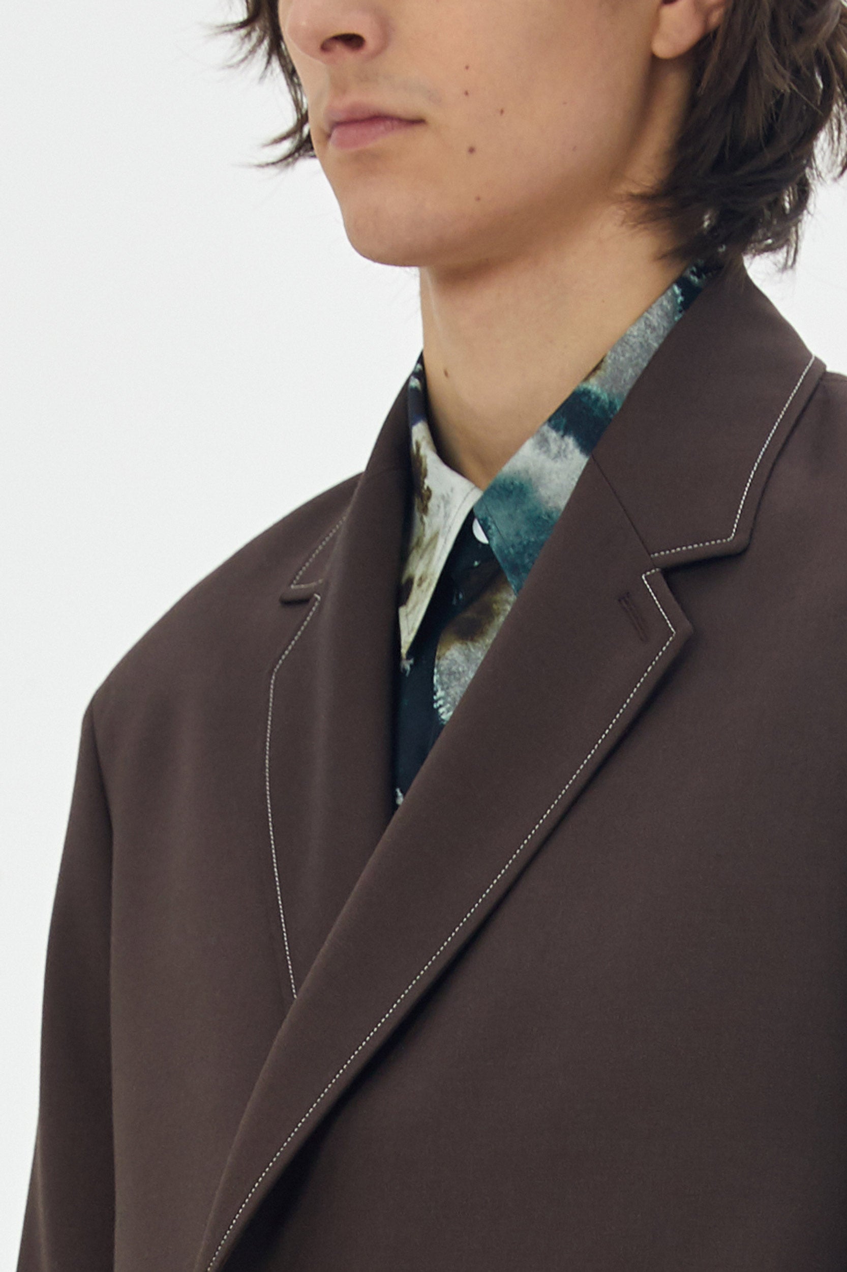 DOUBLE BREASTED WOOL SUIT JACKET - UNIFORME