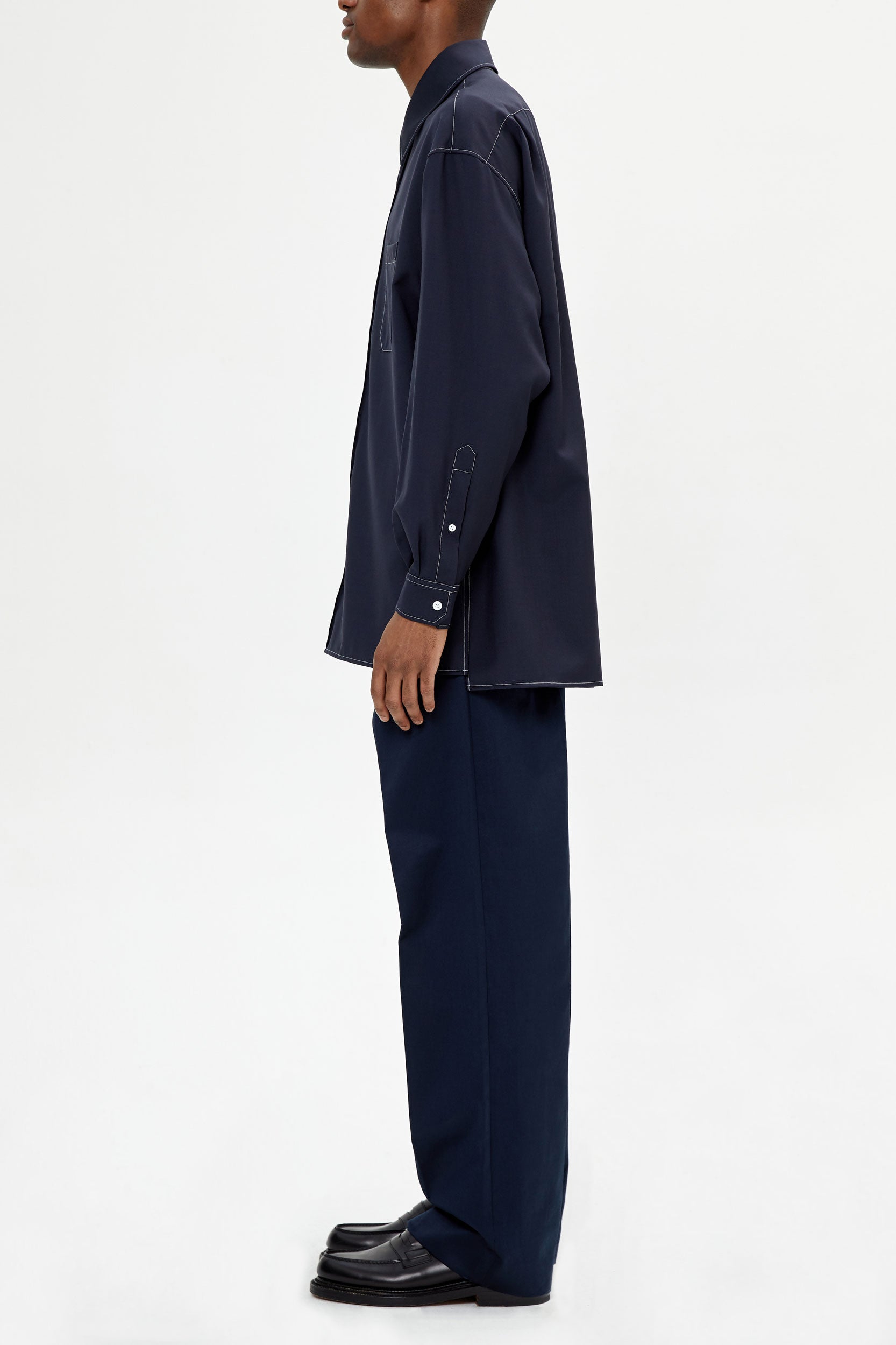 OVERSIZED COOL WOOL SHIRT - UNIFORME 