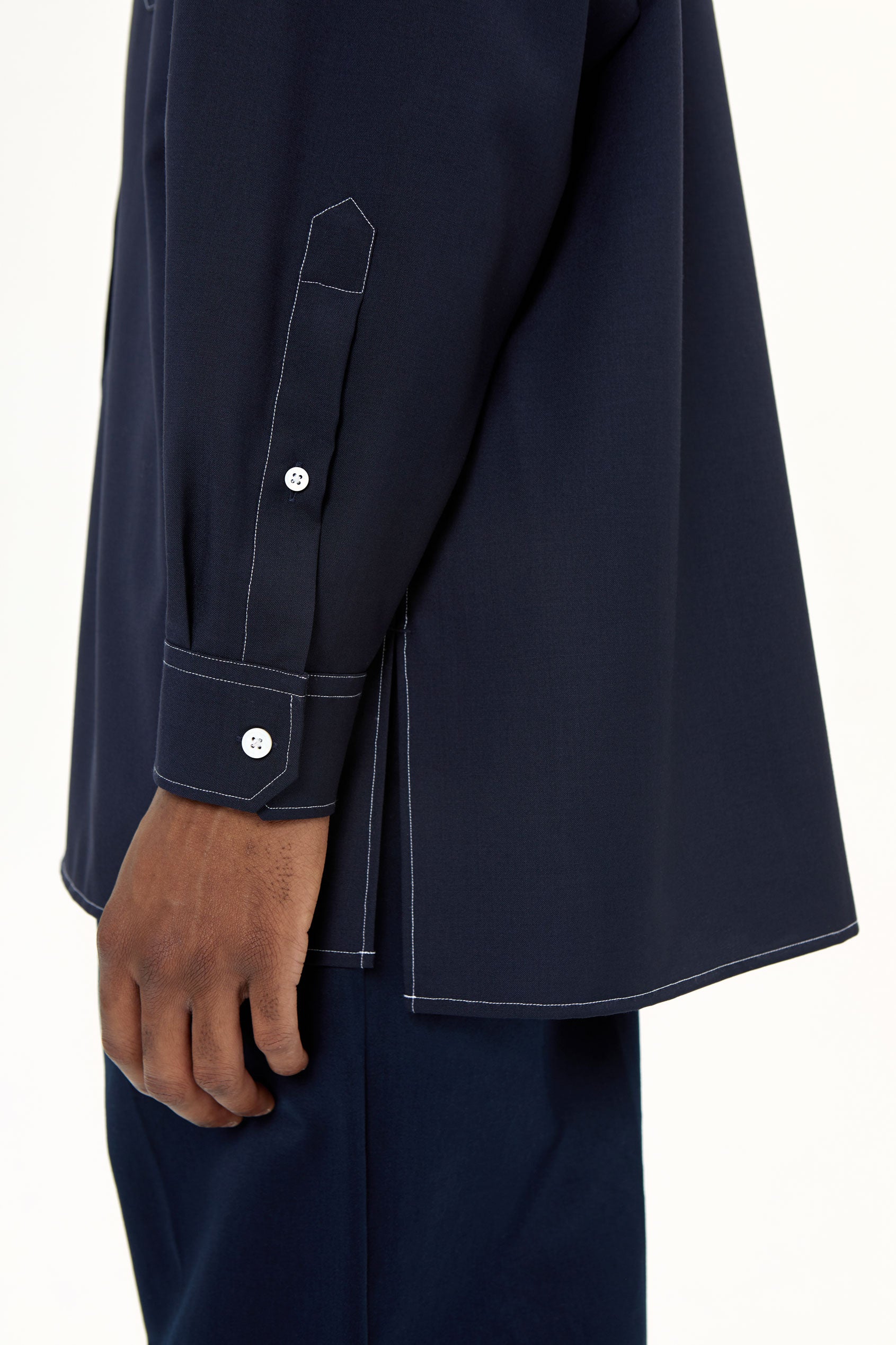 OVERSIZED COOL WOOL SHIRT - UNIFORME