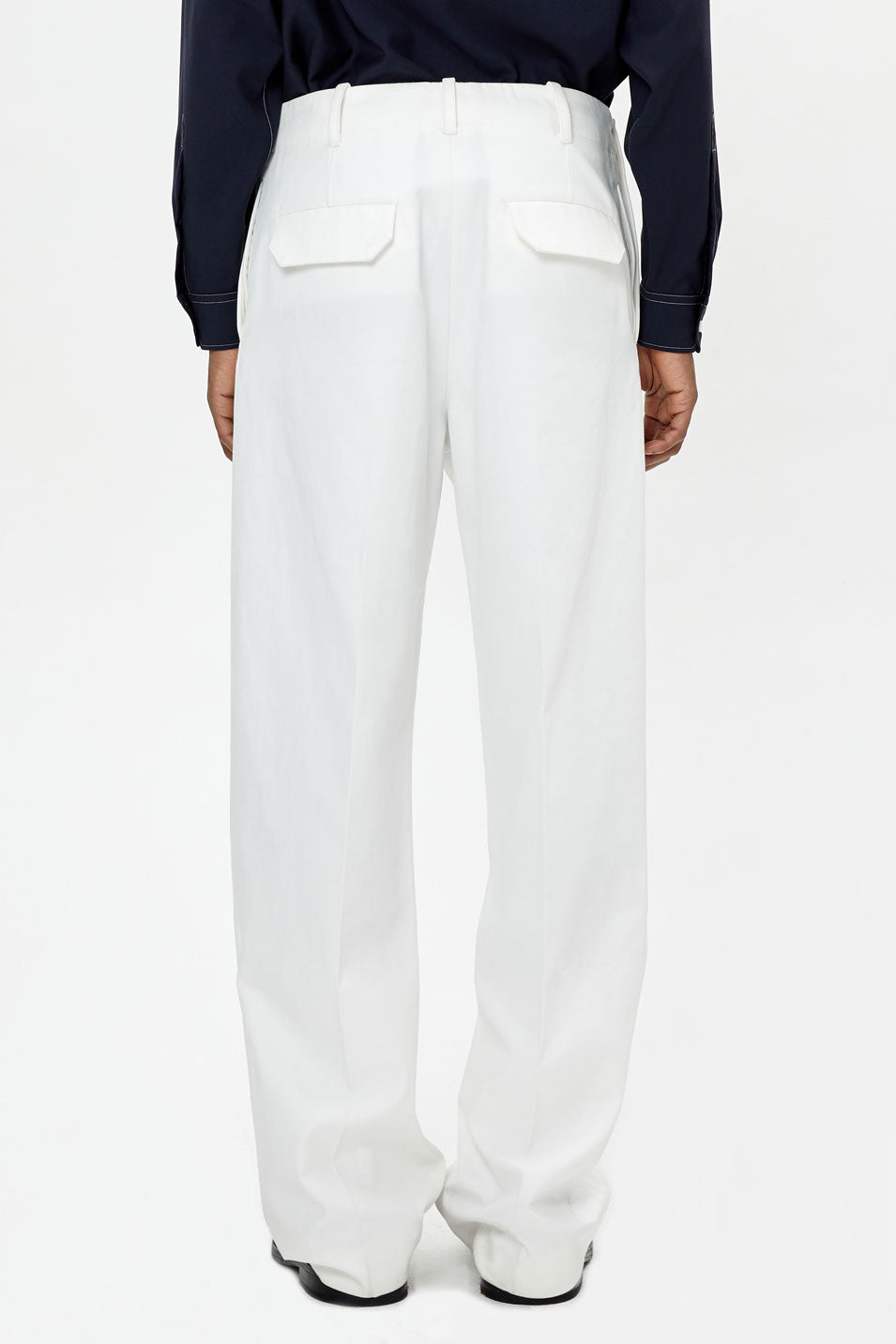 SAILOR WIDE-LEG COTTON TROUSERS - UNIFORME 