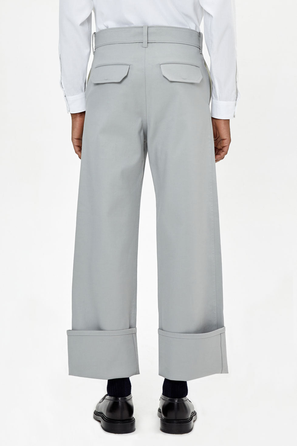 WORKWEAR GREY COTTON TROUSERS - UNIFORME 